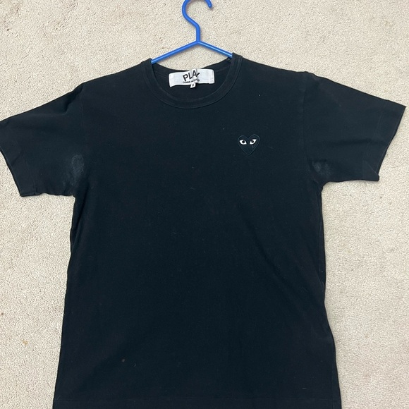 Classic Black Short Sleeve Tee with Crew Neck - Picture 1 of 3